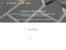 Tablet Screenshot of concretestencilstore.com